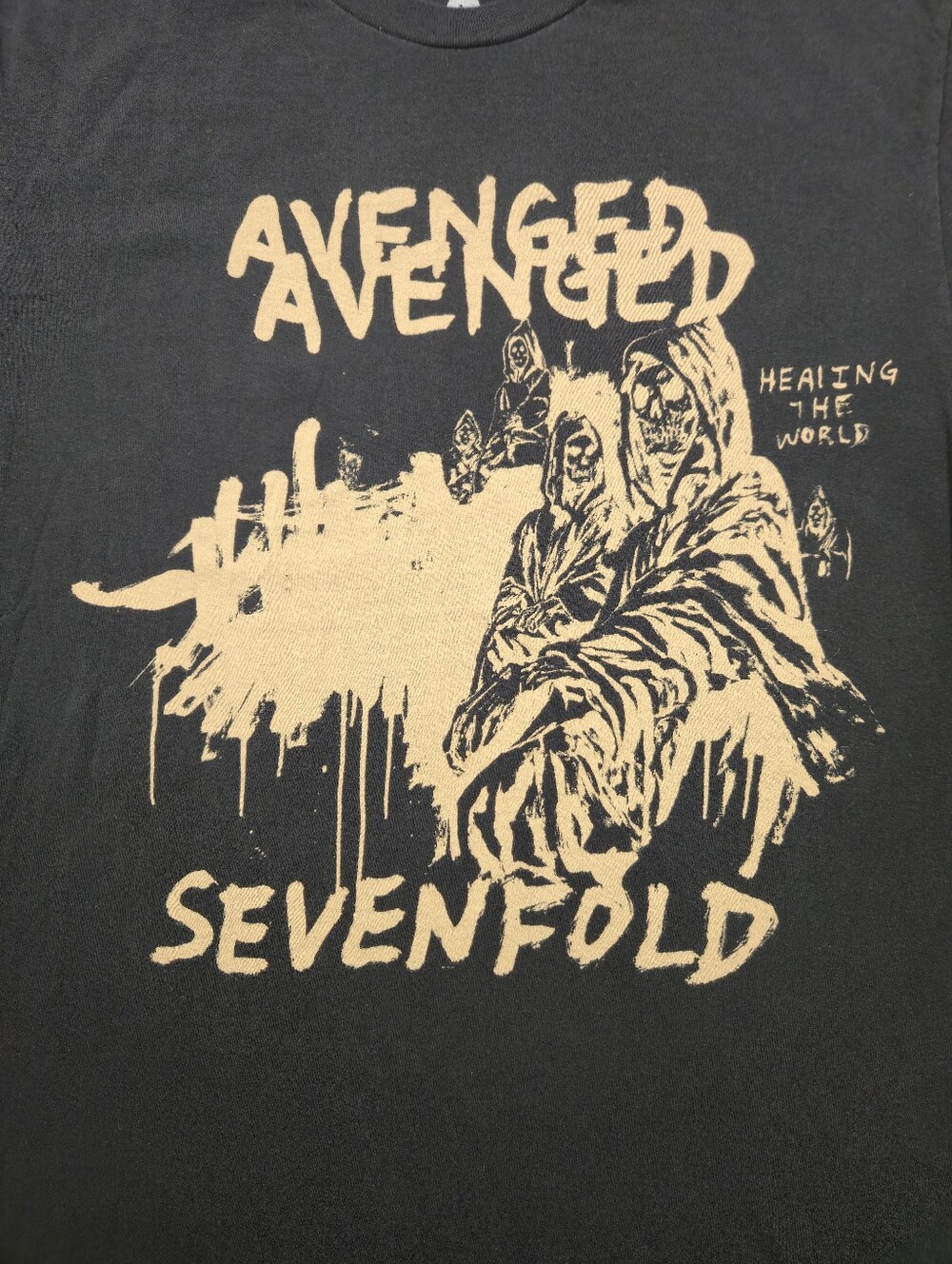Avenged Sevenfold Life Is But A Dream Band Tee Black Graphic Concert Shirt SizeL - Picture 2 of 7